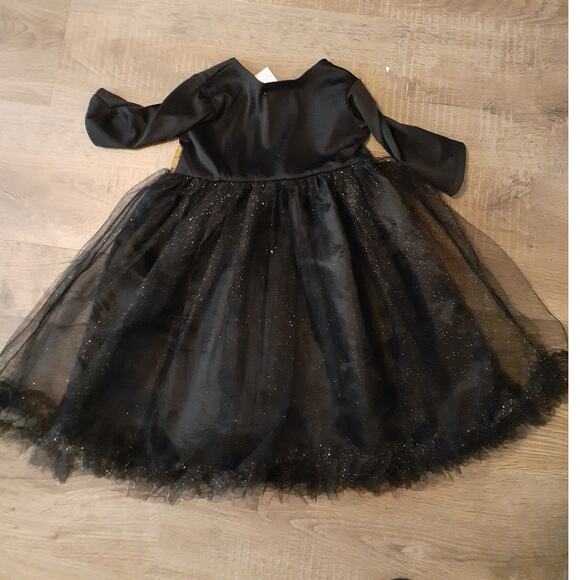 Pottery Barn Kids Black Orange Costume A-line Party Dress 12 24 mths Sparkles - Picture 4 of 4